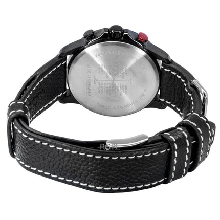 Orologio da uomo Bauhaus Aviation Chronograph con cinturino in pelle e quadrante marrone al quarzo 28861 100M