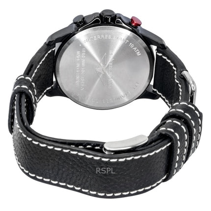 Orologio da uomo Bauhaus Aviation Flyback Chronograph con cinturino in pelle e quadrante marrone al quarzo 28885 100M
