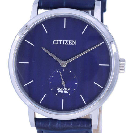 Orologio da uomo Citizen analogico in pelle quadrante blu quarzo BE9170-05L.G