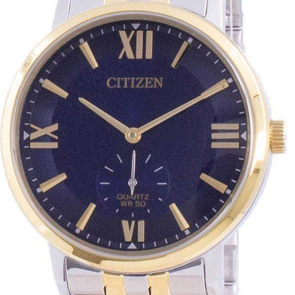 Orologio da uomo Citizen con quadrante blu in acciaio inossidabile al quarzo BE9176-76L