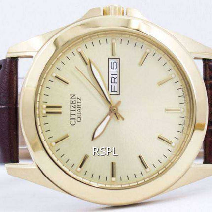 Orologio da uomo Citizen Quartz Gold Tone Analog BF0582-01P