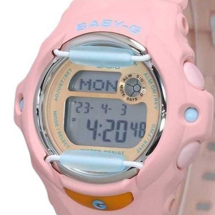 Orologio da donna Casio Baby-G Beach Digital Scene Theme Series cinturino in resina rosa al quarzo BG-169PB-4 200M