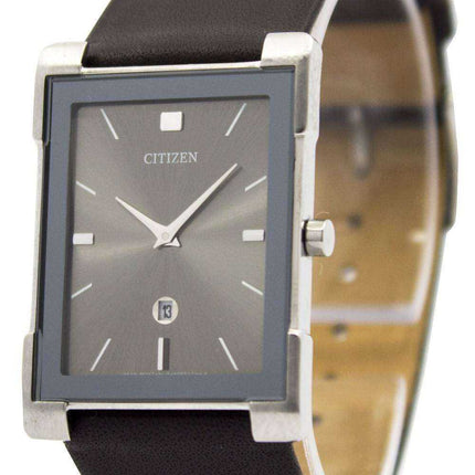 Orologio da donna in pelle nera al quarzo sottile BG5080-05H Citizen