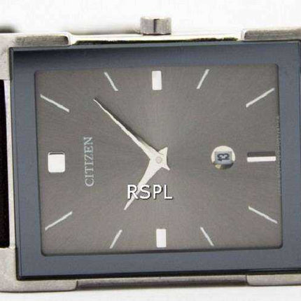 Orologio da donna in pelle nera al quarzo sottile BG5080-05H Citizen