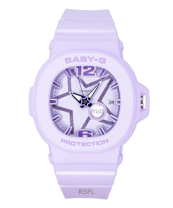 Orologio da donna Casio Baby-G analogico con cinturino in resina e quadrante viola al quarzo BGA-10D-6A 100M