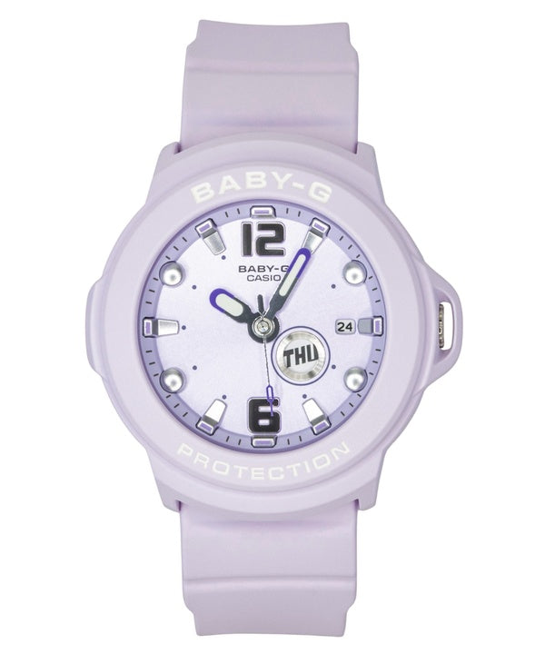 Orologio da donna Casio Baby-G Plus analogico con quadrante viola in resina, movimento al quarzo, impermeabile fino a 100 metri (BGA-15K-6A), con custodia convertibile.