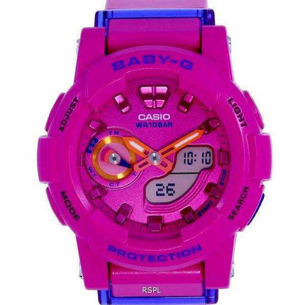 Orologio Casio Baby-G analogico digitale al quarzo in resina BGA-185FS-4A.G BGA185FS-4 100M da donna