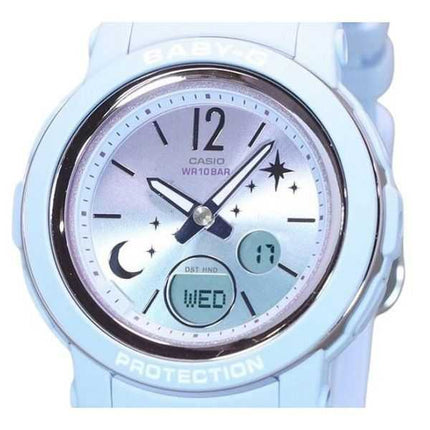Orologio da donna Casio Baby-G serie Moon and Star analogico digitale cinturino in resina quadrante viola al quarzo BGA-290DS-2A