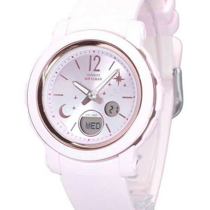 Orologio da donna Casio Baby-G serie Moon and Star analogico digitale cinturino in resina quadrante rosa al quarzo BGA-290DS-4A