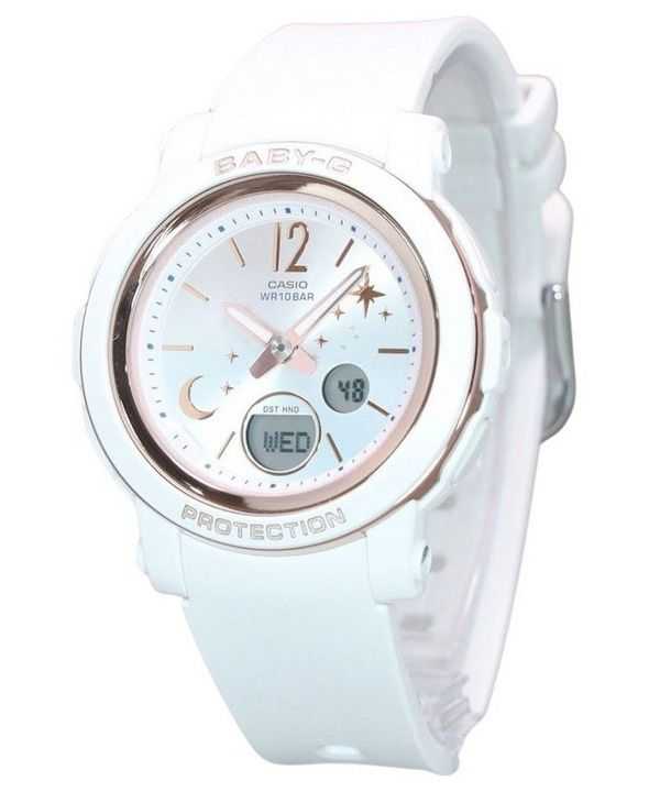 Orologio da donna Casio Baby-G Moon And Star Series analogico digitale quadrante bianco al quarzo BGA-290DS-7A 100M