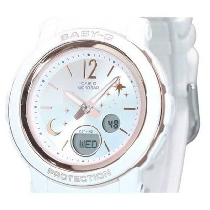 Orologio da donna Casio Baby-G Moon And Star Series analogico digitale quadrante bianco al quarzo BGA-290DS-7A 100M