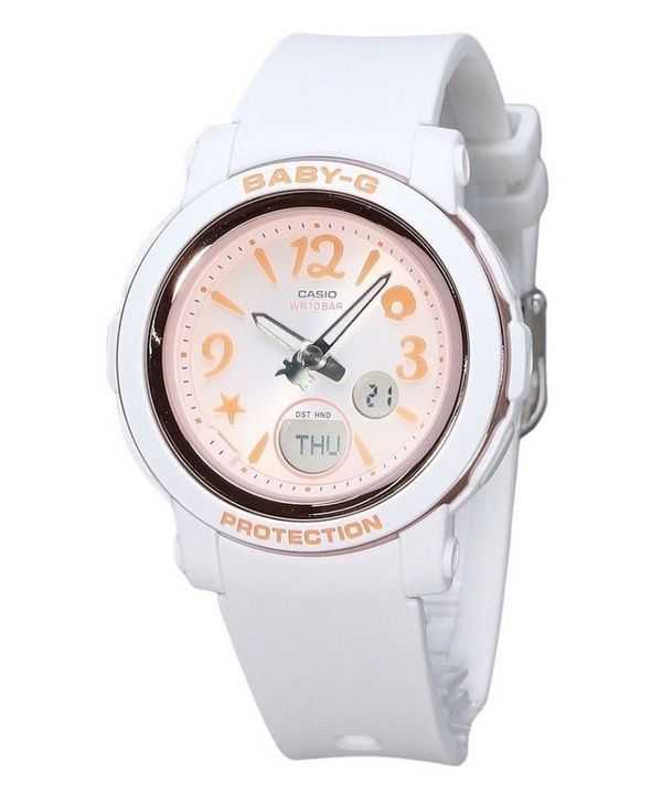 Casio Baby-G Analog Digital Undersea World Resin Strap Orange Dial Quartz BGA-290US-4A 100M Orologio da donna