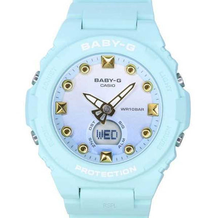 Casio Baby-G Summer Colors Series Orologio analogico da donna con cinturino in resina verde al quarzo BGA-320-3A 100M