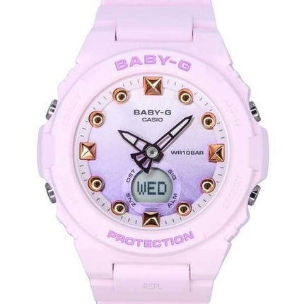 Casio Baby-G Summer Colors Series Orologio da donna analogico digitale con cinturino in resina rosa al quarzo BGA-320-4A 100M