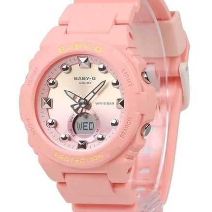 Casio Baby-G Analog Digital Resin Strap Rosa Dial Quartz BGA-320-4A1 100M Orologio da donna