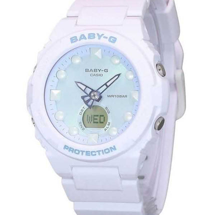 Casio Baby-G Futuristic Olografico Analogico Digitale Quadrante Verde Chiaro Quarzo BGA-320FH-4A 100M Orologio da Donna