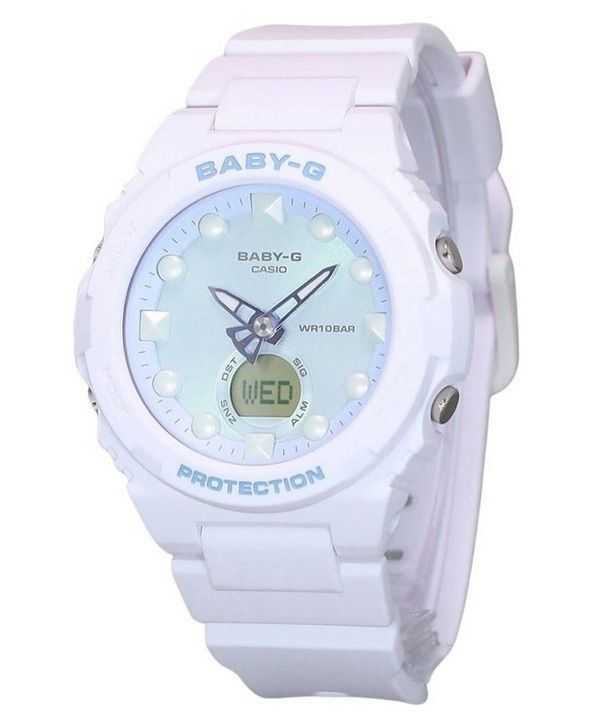 Casio Baby-G Futuristic Olografico Analogico Digitale Quadrante Verde Chiaro Quarzo BGA-320FH-4A 100M Orologio da Donna