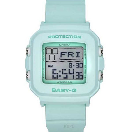Casio Baby-G Orologio da donna con cinturino in resina digitale e quadrante verde menta al quarzo BGD-10-3 100M