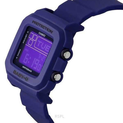 Casio Baby-G Plus Digital 30th Anniversary Cinturino in resina blu Orologio al quarzo BGD-10K-2 100M da donna con supporto speci