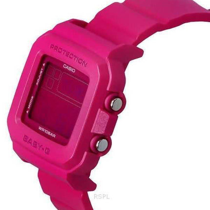 Casio Baby-G Plus Digital 30th Anniversary Cinturino in resina rosa Orologio al quarzo BGD-10K-4 100M da donna con supporto spec