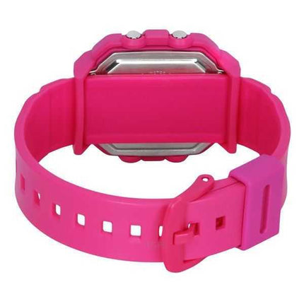 Casio Baby-G Plus Digital 30th Anniversary Cinturino in resina rosa Orologio al quarzo BGD-10K-4 100M da donna con supporto spec