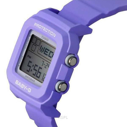 Casio Baby-G Plus Digital 30th Anniversary Cinturino in resina viola Orologio al quarzo BGD-10K-6 100M da donna con supporto spe