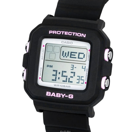 Orologio da donna Casio Baby-G Plus con cinturino in resina digitale al quarzo BGD-10KH-1 100M e supporto in silicone