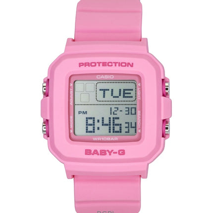 Orologio da donna Casio Baby-G con cinturino in resina rosa al quarzo digitale BGD-10KH-4 100M