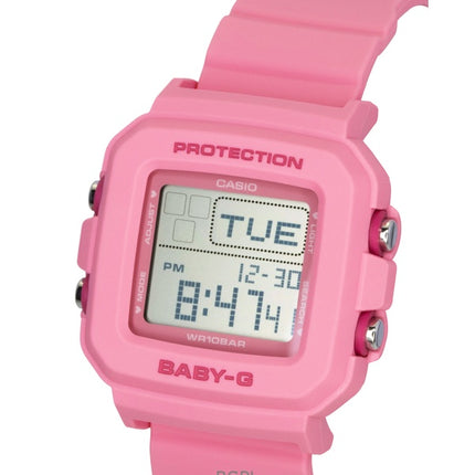 Orologio da donna Casio Baby-G con cinturino in resina rosa al quarzo digitale BGD-10KH-4 100M