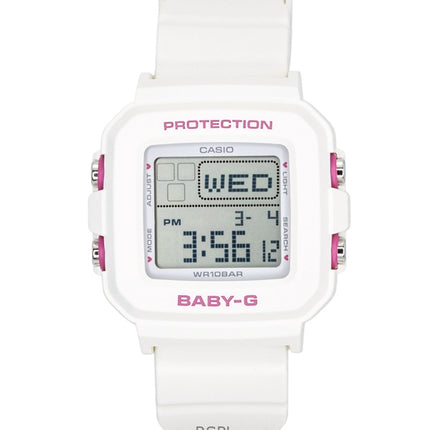 Orologio da donna Casio Baby-G Plus digitale al quarzo con cinturino in resina, modello BGD-10KH-7, impermeabile fino a 100 metri, con custodia in silicone.