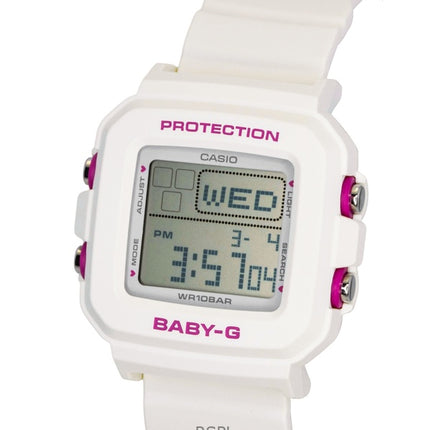 Orologio da donna Casio Baby-G Plus digitale al quarzo con cinturino in resina, modello BGD-10KH-7, impermeabile fino a 100 metri, con custodia in silicone.