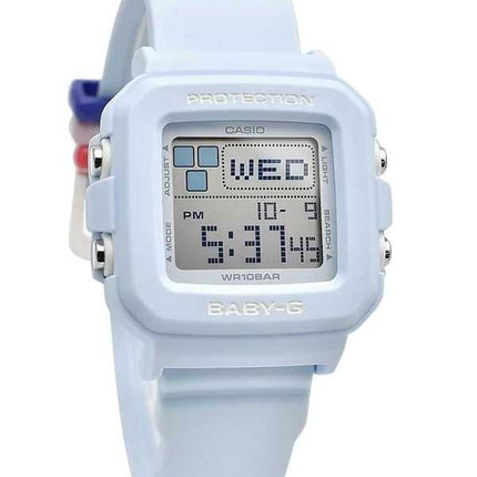 Casio Baby-G Plus Digital Light Blue Resin Strap Quartz BGD-10L-2 Orologio da donna 100M con passanti extra