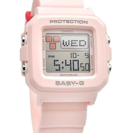 Casio Baby-G Plus Digitale Rosa Cinturino in Resina Quarzo BGD-10L-4 100M Orologio da Donna con Passanti Extra