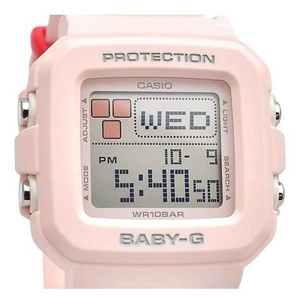 Casio Baby-G Plus Digitale Rosa Cinturino in Resina Quarzo BGD-10L-4 100M Orologio da Donna con Passanti Extra