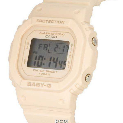 Orologio da donna Casio Baby-G Digital Beige Pink Resin Quartz BGD-565-4 BGD565-4 100M