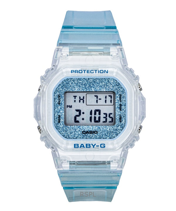 Orologio da donna Casio Baby-G con cinturino in resina blu e cinturino digitale al quarzo BGD-565GC-2 100M