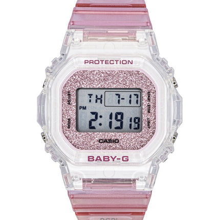 Orologio da donna Casio Baby-G con cinturino in resina rosa e cinturino digitale al quarzo BGD-565GC-4 100M