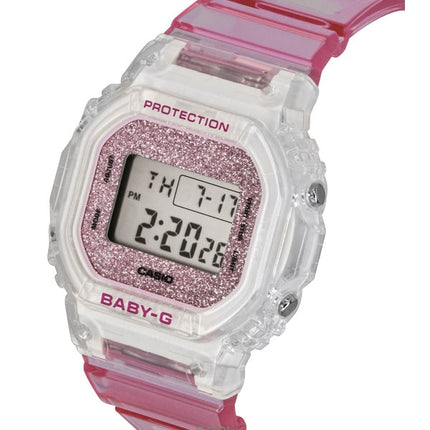 Orologio da donna Casio Baby-G con cinturino in resina rosa e cinturino digitale al quarzo BGD-565GC-4 100M