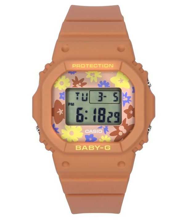 Casio Baby-G Retro Flower Field Orologio da donna con cinturino in resina digitale al quarzo BGD-565RP-4 100M