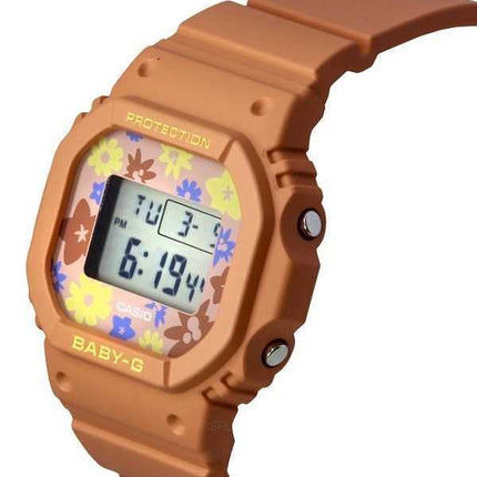 Casio Baby-G Retro Flower Field Orologio da donna con cinturino in resina digitale al quarzo BGD-565RP-4 100M