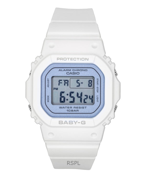 Orologio da donna Casio Baby-G con cinturino in resina, movimento digitale al quarzo, modello BGD-565SC-2B, impermeabile fino a 100 metri.