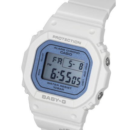 Orologio da donna Casio Baby-G con cinturino in resina, movimento digitale al quarzo, modello BGD-565SC-2B, impermeabile fino a 100 metri.