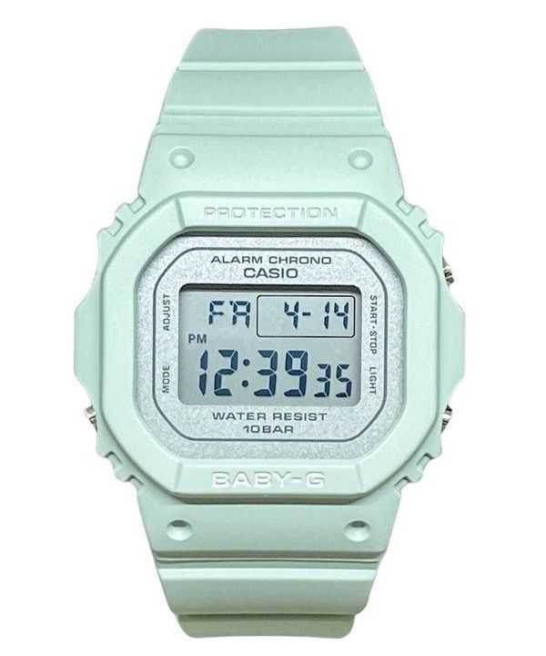 Orologio da donna Casio Baby-G digitale con cinturino in resina verde al quarzo BGD-565SC-3 100M