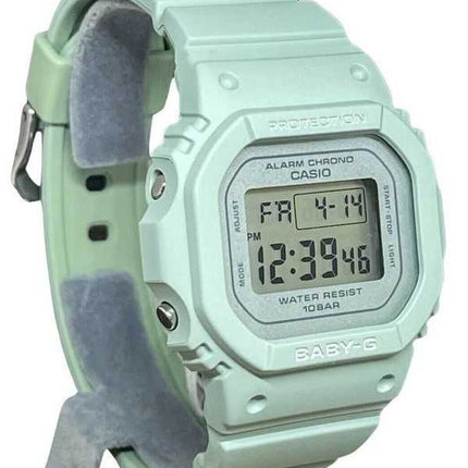 Orologio da donna Casio Baby-G digitale con cinturino in resina verde al quarzo BGD-565SC-3 100M