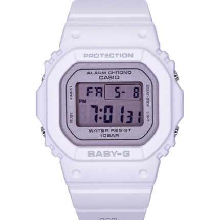 Orologio da donna Casio Baby-G con cinturino in resina, digitale al quarzo, modello BGD-565SC-4B, impermeabile fino a 100 metri.