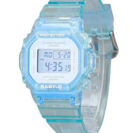 Casio Baby-G Digital Summer Jelly Cinturino in resina azzurro chiaro trasparente Quarzo BGD-565SJ-2 100M Orologio da donna