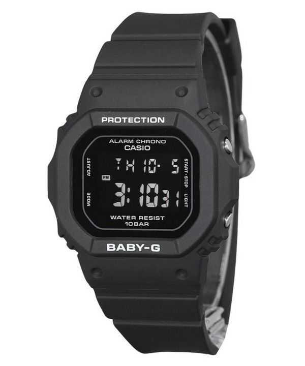 Orologio da donna Casio Baby-G digitale con cinturino in resina nera al quarzo BGD-565U-1 100M