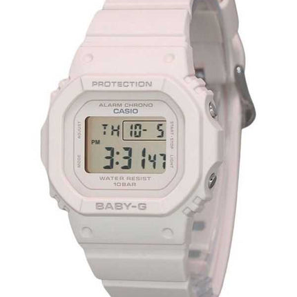 Orologio da donna Casio Baby-G digitale beige con cinturino in resina rosa al quarzo BGD-565U-4 100M