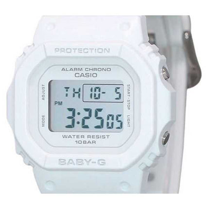 Orologio da donna Casio Baby-G digitale con cinturino in resina bianca al quarzo BGD-565U-7 100M