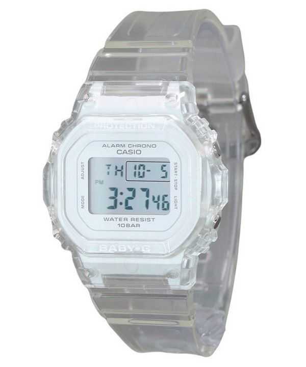 Orologio da donna Casio Baby-G digitale con cinturino in resina trasparente al quarzo BGD-565US-7 100M